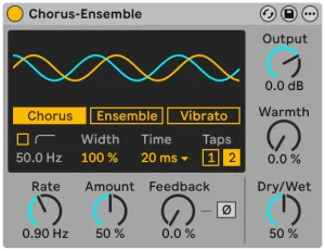 ۳. Chorus-Ensemble — پارامترهای Time و Taps
