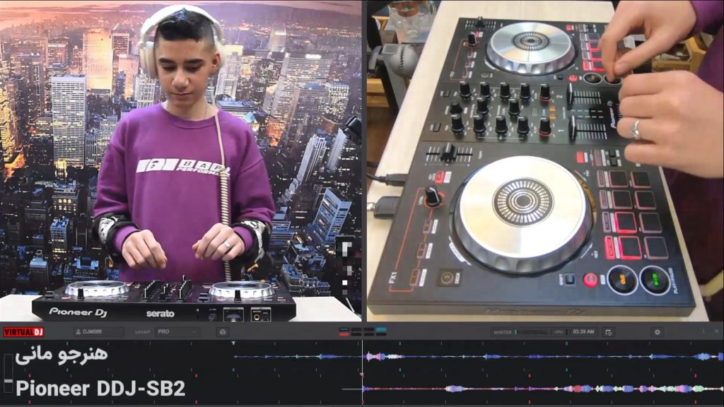 نمونه کار دوم هنرجو مانی با دستگاه Pioneer DDJ-SB2
