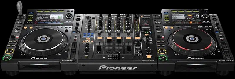FULL DJ SETUP PACKAGE 3 – 2X PIONEER CDJ 2000NXS CD PLAYERS + PIONEER DJM 900NXS DJ MIXER