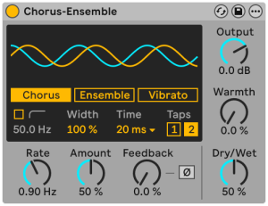 ۳. Chorus-Ensemble — پارامترهای Time و Taps